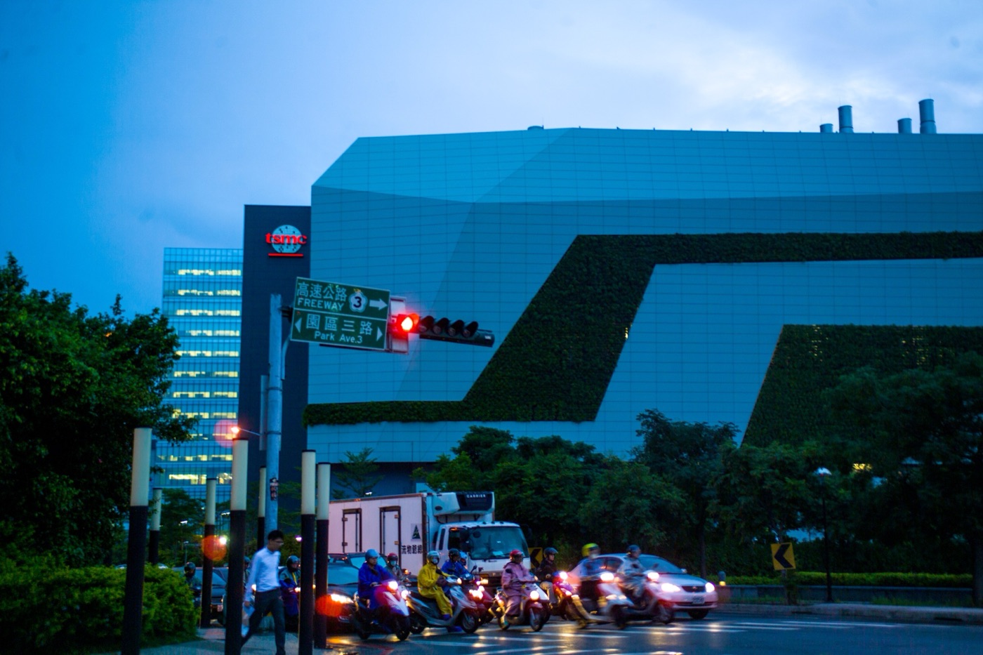 신주 과학단지에 위치한 TSMC 공장 단지 항공 사진, 2020년 1월 2일 촬영 (쩡청쉰 촬영)