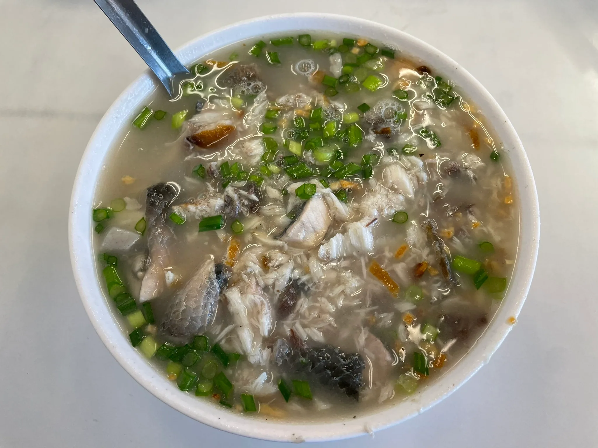 Cháo cá bống nước muối Đài Nam