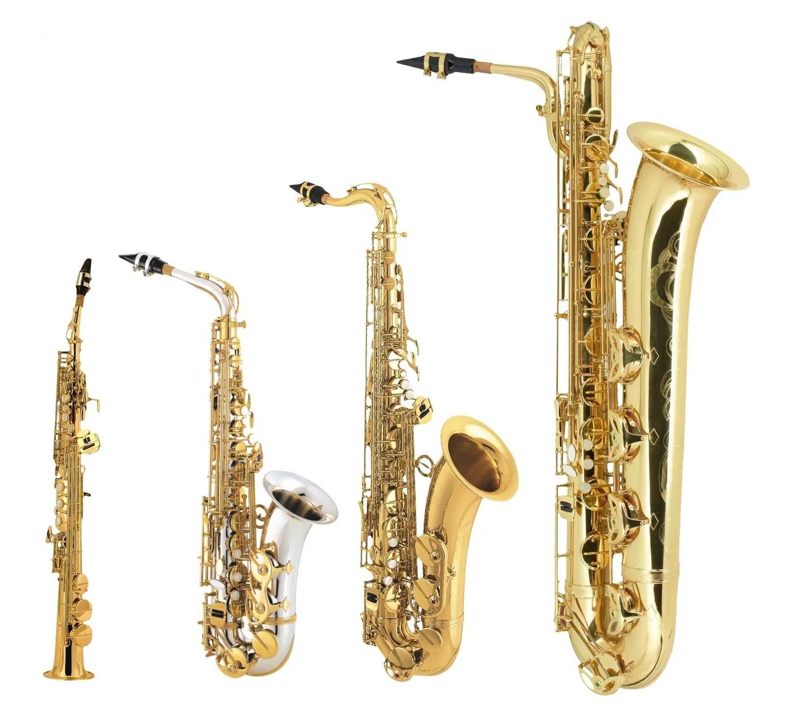 Imagem ilustrativa da família dos saxofones