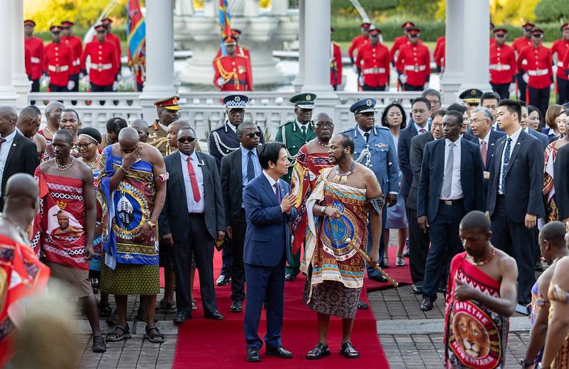 賴清德總統與史瓦帝尼國王 Mswati III 於 Mandvulo Grand Hall 雙邊會談