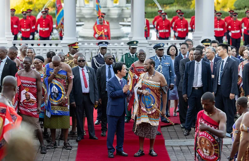 賴清德總統與史瓦帝尼國王 Mswati III 於 Mandvulo Grand Hall 雙邊會談