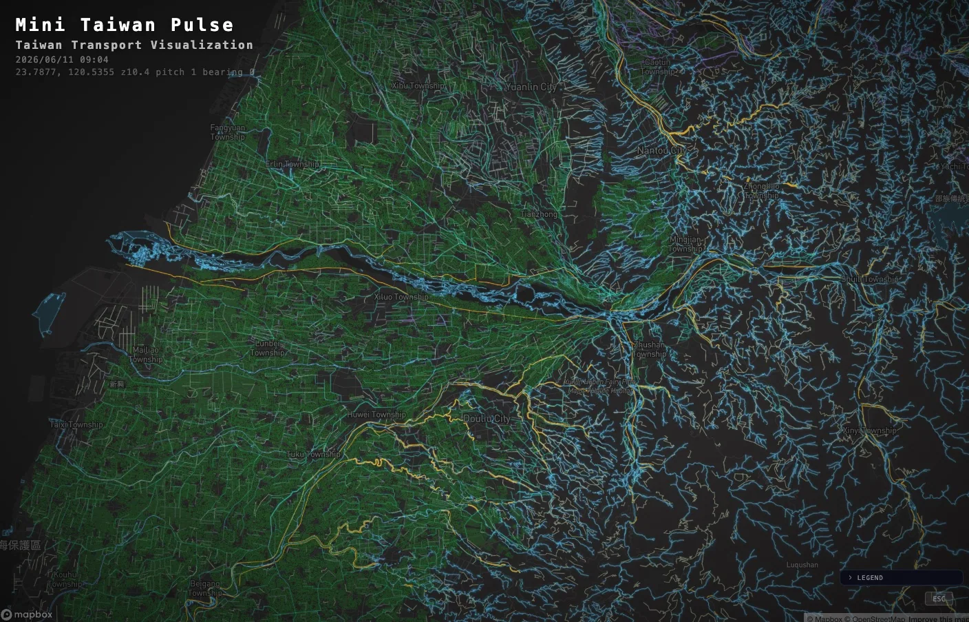 Carte intégrée agriculture × eau : terres agricoles, rivières, canaux, digues et potentiel d’inondation, données ouvertes dispersées entre différents ministères et superposées en une seule carte